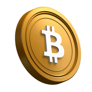 Nagnuti kovanica Bitcoina (BTC) u hero dizajnu