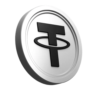 Informativni dio platforme s grafikom novčića Tether USDT